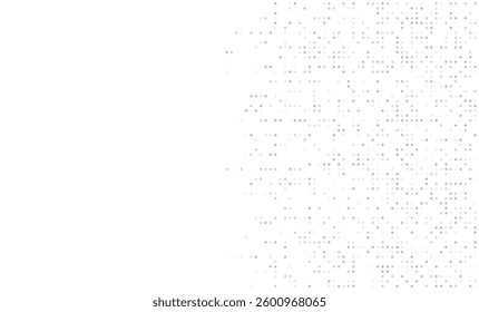 Digital technology background. Digital data dots gray pattern pixel background