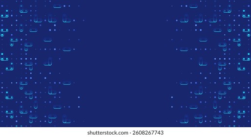 Digital technology background. Digital data dots blue pattern pixel background