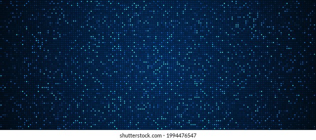 Digital Technology Background. Digital Data Square Blue Pattern Pixel Background 