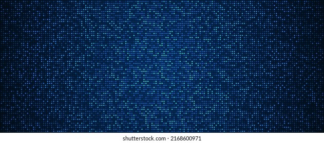 Digital technology background. Digital data square blue pattern pixel background