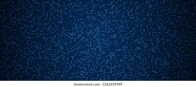 Digital technology background. Digital data square blue pattern pixel background