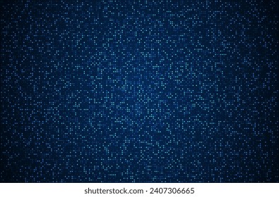 Digital technology background. Digital data square blue pattern pixel background