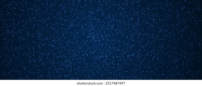 Digital technology background. Digital data square blue pattern pixel background