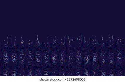 Digital technology background. Digital data triangle pattern pixel background