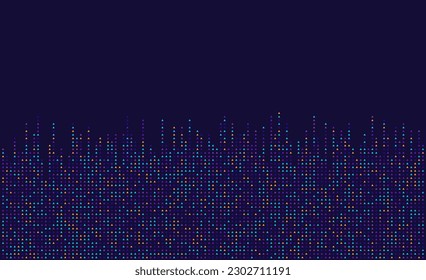 Digital technology background. Digital data triangle pattern pixel background