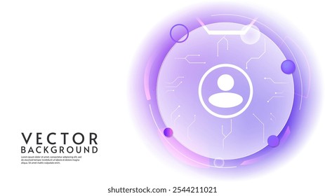 Digital technology background design. Vector illustration. Design for banner, wallpaper, background.