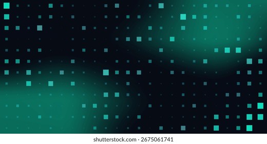 Digital technology background. Dynamic wave of glowing points. Futuristic background for presentation design.