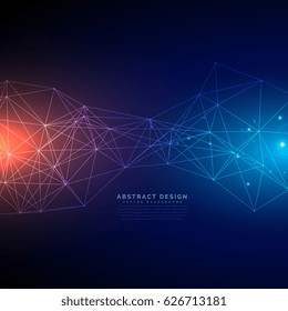 digital technology background made with lines mesh