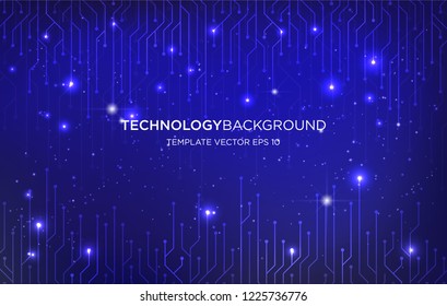 digital technology background template background with modern hi tech concept and space electricity circuit style, vector eps 10