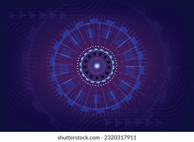 El concepto de fondo azul del estandarte de la tecnología digital. Resumen de los antecedentes de tecnología Concepto de comunicación de alta tecnología en un contexto de innovación digital futurista.