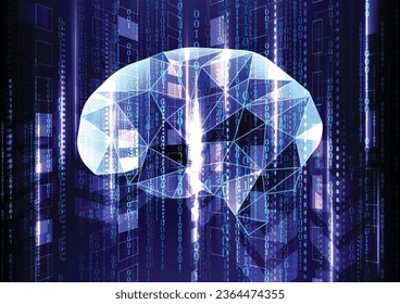 Banner de tecnología digital concepto de fondo azul, efecto de luz de la tecnología cibernética, tecnología abstracta, innovación datos futuros, red de Internet, tecnología de fondo cerebral, vector de ilustración