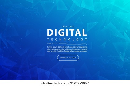 Digital technology banner blue green background concept, technology light blue effect, abstract tech, innovation future data, internet network, Ai big data, lines dots connection, illustration vector