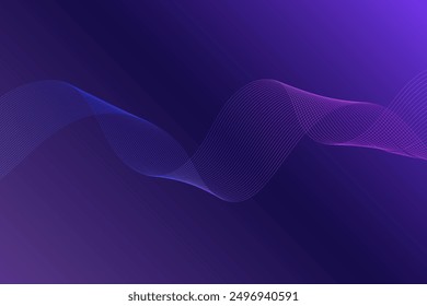Concepto de fondo azul púrpura de Anuncio de tecnología digital con tecnología light effec