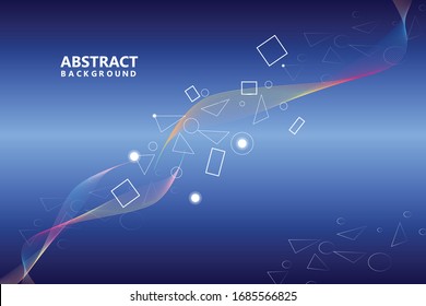 Schöner abstrakter blauer Hintergrund Moderne Technologie