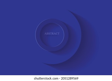 Digital Technology Blue Circle Background Vector Illustration