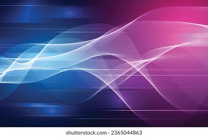 Digital Technology blue pink Background