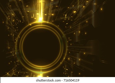 Digital technology business, shiny background with space for text. Illustration vector
