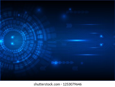 Digital technology circuit abstract background. Vector illustration