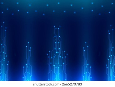 Digitale Technologie, Schaltkreis-Hintergrund. Design für futuristische Netzdaten abstrakte Verbindungen Hauptplatine Schaltungsplatine.