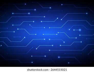 Digital technology circuit background. Futuristic abstract data network and board concept. Design for data future digital network connections motherboard.