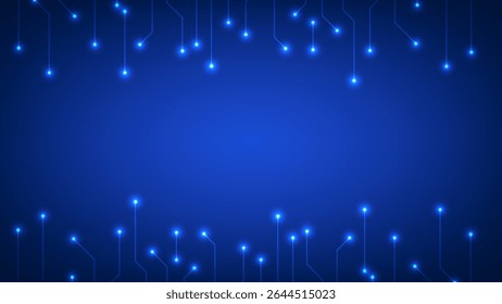 Plano de fundo do circuito de tecnologia digital. Conceito de dados abstratos futuristas. Design para conexões de rede e motherboard.