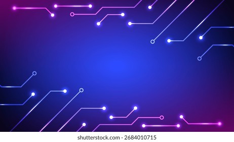 Fondo de circuito de tecnología digital. Concepto de placa de circuito futurista. Diseño para la red de datos del ordenador del circuito del sistema y negocio.