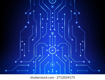 Fondo de circuito de tecnología digital. Concepto de circuito futurista. Diseño para líneas de circuito de red de datos del sistema cibernético y telón de fondo virtual.