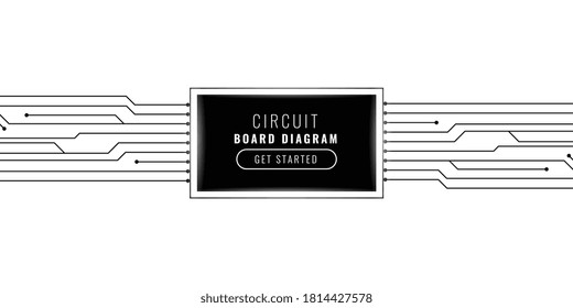 digital technology circuit lines background design
