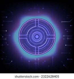 digital technology composition abstract background, hi-tech vector and illustration