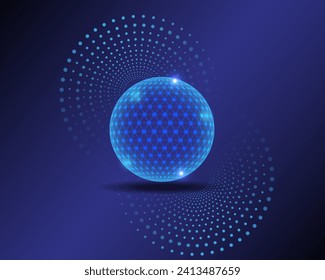 digital technology composition abstract background, hi-tech vector and illustration
