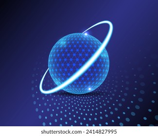 digital technology composition abstract background, hi-tech vector and illustration