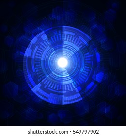 Digital technology concept abstract background. Vector Illustration