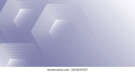 Digitales Technologiekonzept Abstrakt violett modernen Hintergrund mit Sechseck Elemente Illustration abstrakt