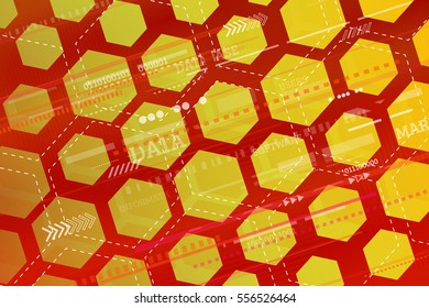 Digital technology concept. Abstract tech background with geometric shapes. High computer futuristic background. Vector illustration eps 10.