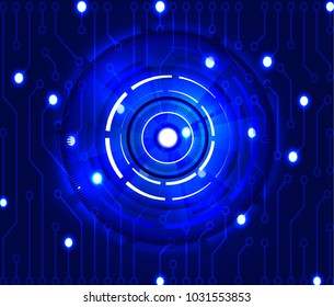 Digital and technology concept background vector illustration