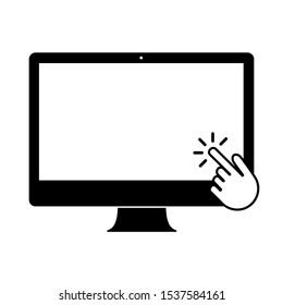Digital technology concept computer mouse click vector illustration.