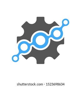 Digital technology concept. Illustrated digital tech design. Vector Illustration. EPS 10