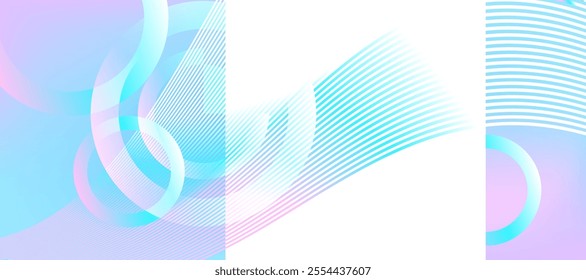 Digital technology concept psychedelic background vector illustration. Abstract geometric background with space for text modern background with abstract flowing lines and shapes