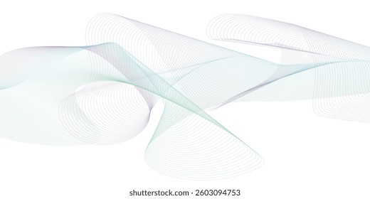 Digital technology, deep learning and big data concept. Tech visual for database template. wavy pattern design.
