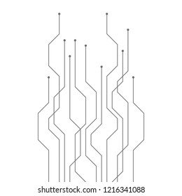 digital technology electronics circuit board elements vector illustration EPS10