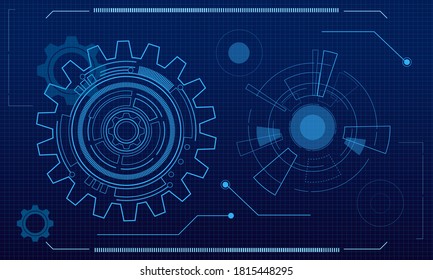 digital technology and engineering, digital telecoms concept, Hi-tech,futuristic technology background, vector illustration.