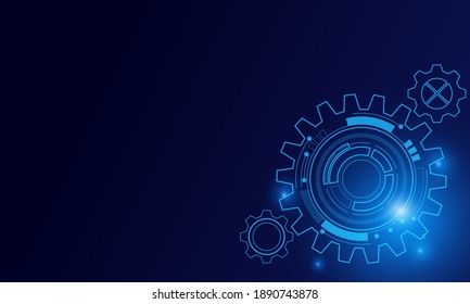 Digital Technology And Engineering, Digital Telecoms Concept, Hi-tech,futuristic Technology Background, Vector Illustration.