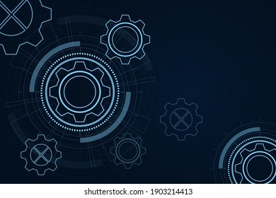 digital technology and engineering, digital telecoms concept, Hi-tech, futuristic technology background, vector illustration.