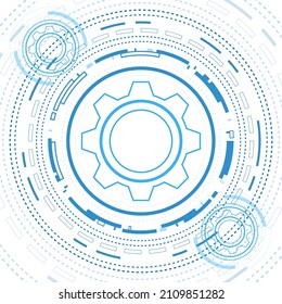 tecnología digital e ingeniería, concepto de telecomunicaciones digitales, alta tecnología, fondo de tecnología futurista, ilustración vectorial.