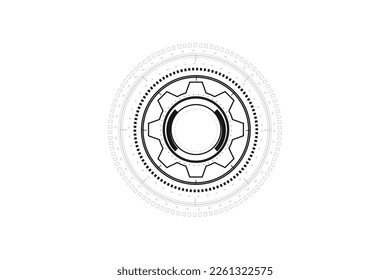 digital technology and engineering, digital telecoms concept, Hi-tech ,futuristic technology background, vector illustration.