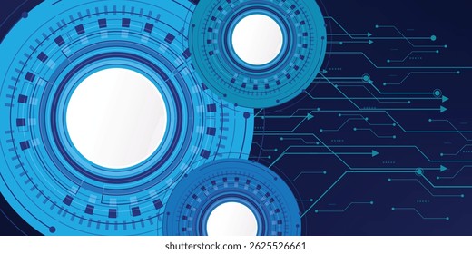 Digital technology and engineering, digital telecoms concept, Hi-Tech, futuristic technology background