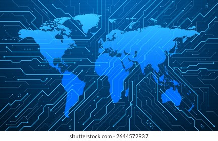  tecnologia e engenharia digitais, conceito de telecomunicações digitais, alta tecnologia, fundo de tecnologia futurista, ilustração vetorial.