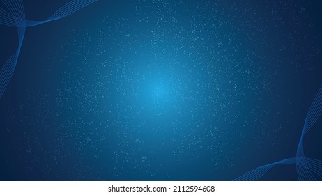 Digital technology flow wave background. line motion particles lines of vector illustration. Cyberspaces technology light glowing futuristic concept.