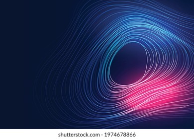 digital technology flowing lines motion background