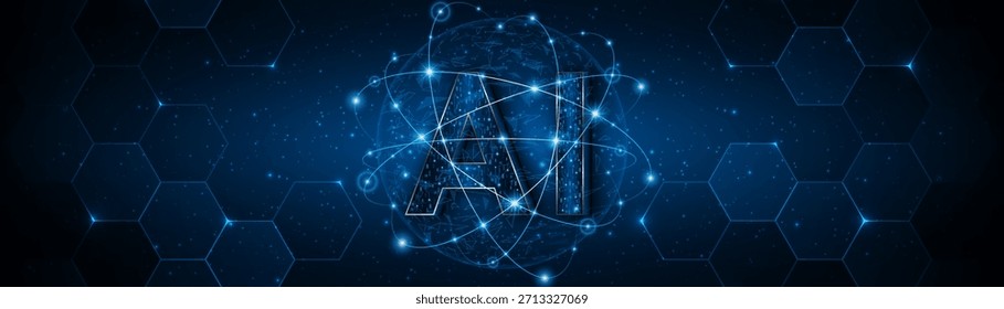 Tecnología digital del futuro. Icono de IA o símbolo de inteligencia artificial. Concepto avanzado futuro de la placa de circuito de la tecnología de la inteligencia artificial	